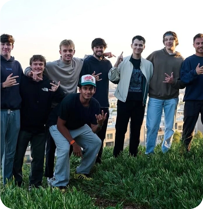 Members striking a pose